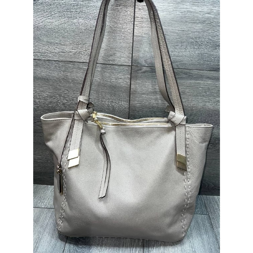 Lodis Danica Tote large grey bag shoulder bag leather SAND S000742